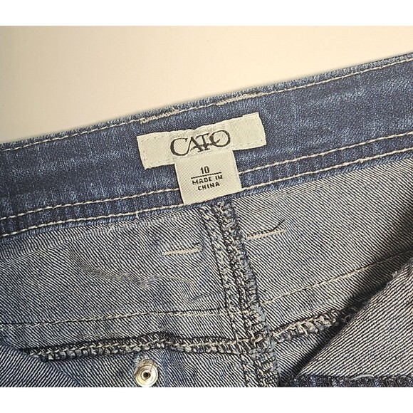 CATO Denim Skirt Womens  10  Pockets Midi Maxi Y2K 90s - Picture 2 of 6